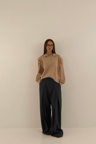 PANTALONE SARTORIALE GESSATO OFFICE