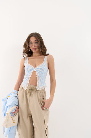 TOP CON PIZZO MARINA