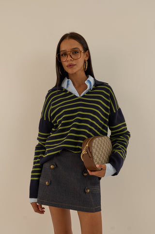 MAGLIONE COLLEGE VERDE LIME