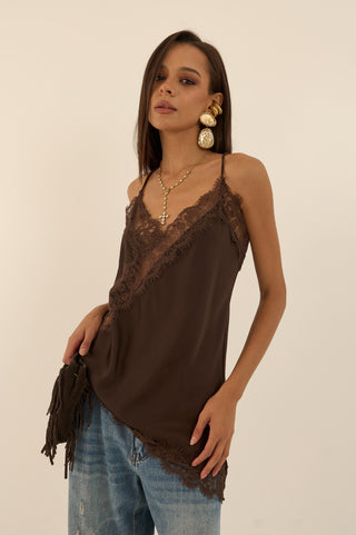 TOP ASIMMETRICO PIZZO NINA