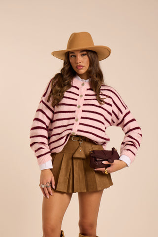 Cardigan BLUSH STIPE