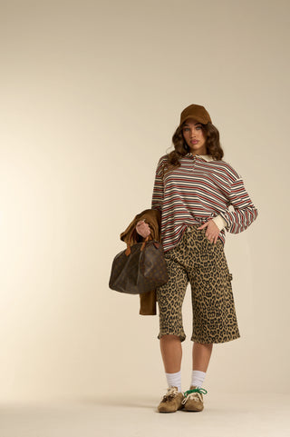 LEOPARD CARGO bermuda