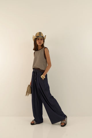 JEANS COULISSE LEGGERO NAVY