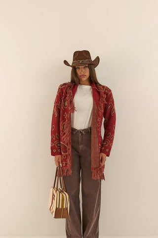 CARDIGAN MONTANA ROSSO MATTONE