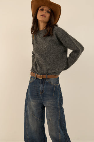 BALLOON CUCITO DENIM JEANS
