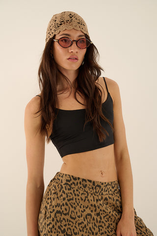 PANTALONE PALAZZO ANIMALIER
