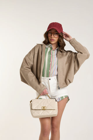 BOMBER IN SUEDE GIORGINA