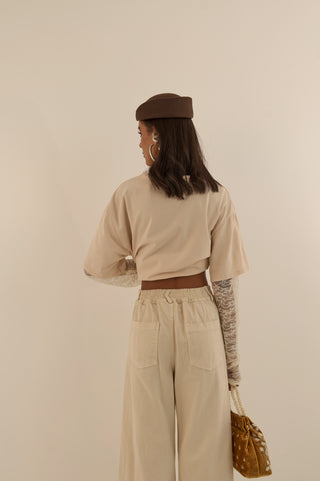 PANTALONE BETTY LISCIO CREMA