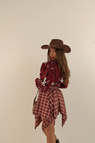 GONNA A CAMICIA MARTY BORDEAUX