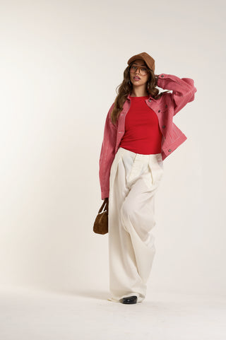 RIVIERA PANTALONE PANNA