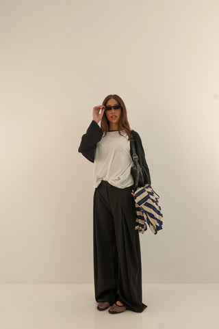 PANTALONE SARTORIALE OFFICE NERO