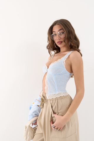 TOP CON PIZZO MARINA