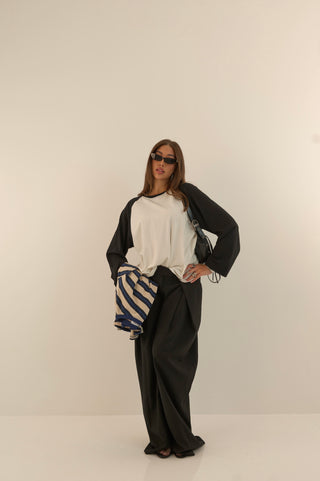 PANTALONE SARTORIALE OFFICE NERO