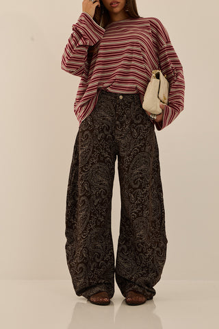 PAISLEY DENIM JEANS