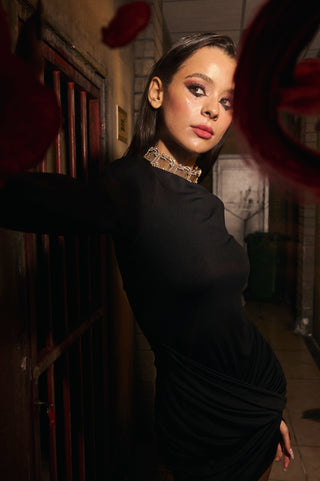 ABITO MINI VAMPIRA NERO