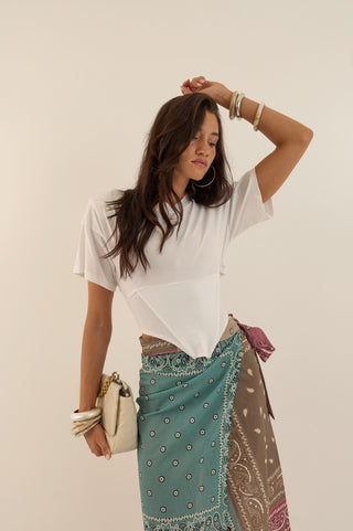 MAGLIA CROP NEVERLAND BIANCO