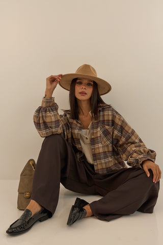 PANTALONE SARTORIALE OFFICE MARRONE