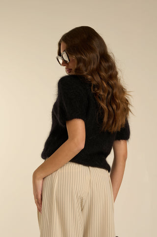 Maglione manica corta MOHAIR