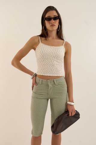 DENIM CAPRI PICNIC VERDE