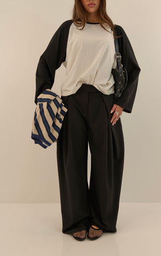 PANTALONE SARTORIALE OFFICE NERO