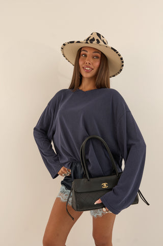 MAGLIA MANICA LUNGA ESSENTIAL BLU