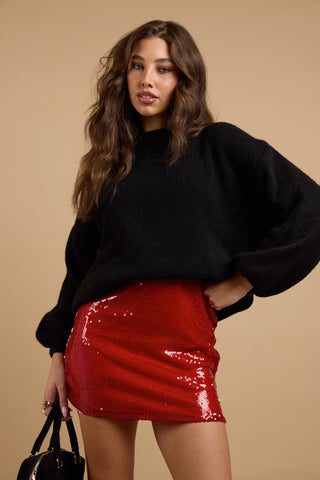 Gonna mini RED RUBY SHINE