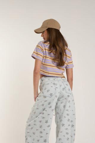 POLO CROP MULTIRIGHE