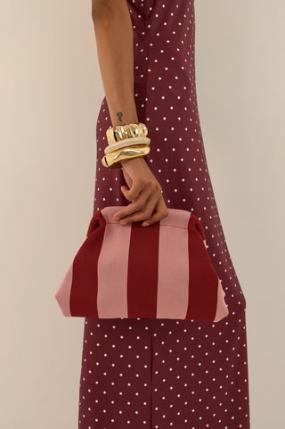 POCHETTE HAVANA BORDEAUX