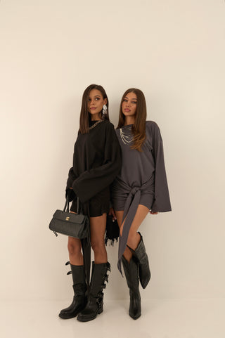 ABITO IN MAGLIA VERTIGINE GRIGIO