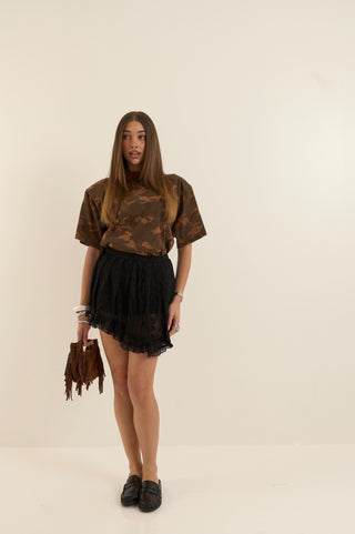 T-SHIRT CAMOUFLAGE MARRONE
