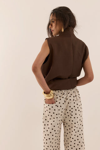 JEANS A POIS BETTY MARRONE