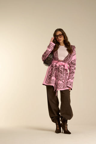 Cardigan Jacquard PINK