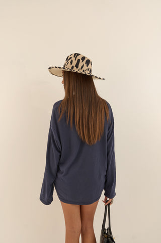 MAGLIA MANICA LUNGA ESSENTIAL BLU