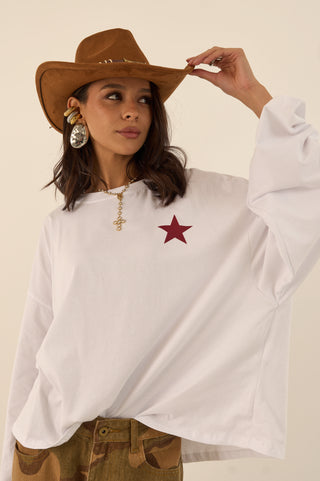 MAGLIA "GOOD THINGS TAKE TIME" BIANCO