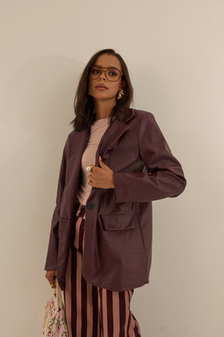 BLAZER OVERSIZE CROCODILE