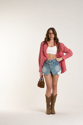 CAMICIA A QUADRI VIBRA