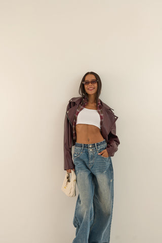 JEANS DOPPIA ABBOTTONATURA DISTRESSED