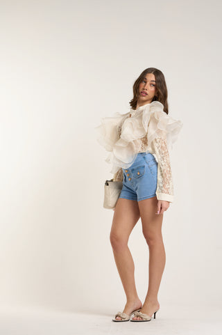 VOLANT ROUCHES SHIRT