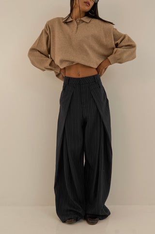 PANTALONE SARTORIALE GESSATO OFFICE
