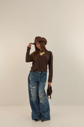 JEANS EXTRA LONG STRAPPATO