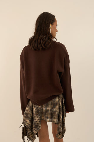 MAGLIONE POLO CAMBRIDGE MARRONE
