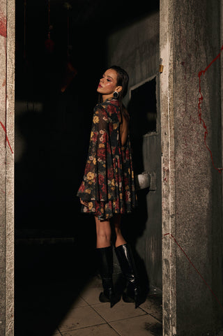 ABITO FLOREALE DEAD ROSE