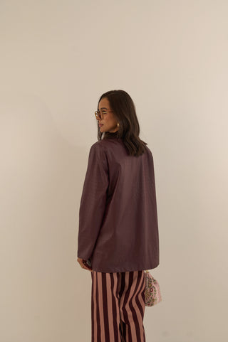 BLAZER OVERSIZE CROCODILE