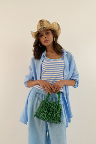COORDINATO LINO ALGHERO AZZURRO