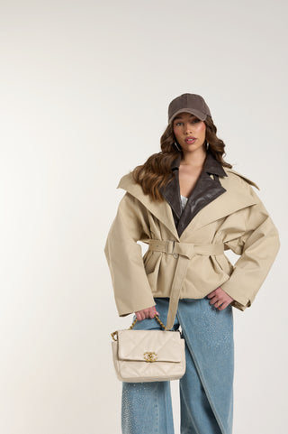 TRENCH STRATO DOPPIO BEIGE