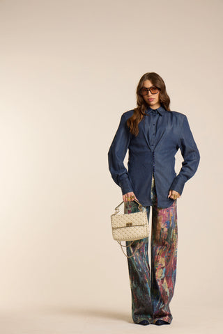Camicia in denim VELOUR BLUE