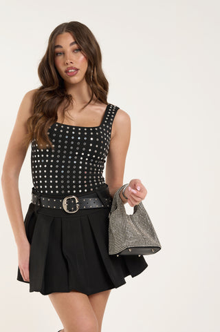 BLACK STUDS TOP
