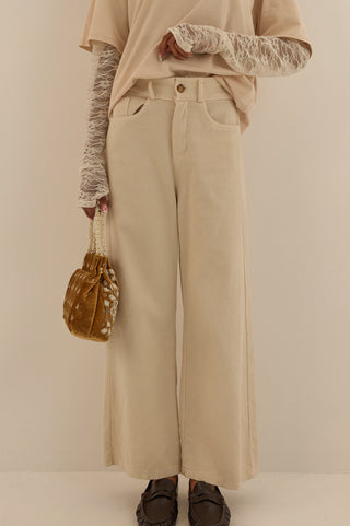 PANTALONE BETTY LISCIO CREMA