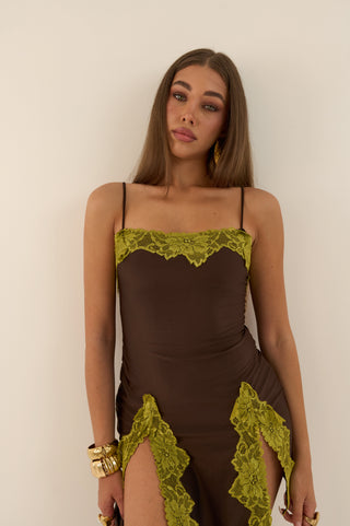 ABITO LIME KISS MARRONE