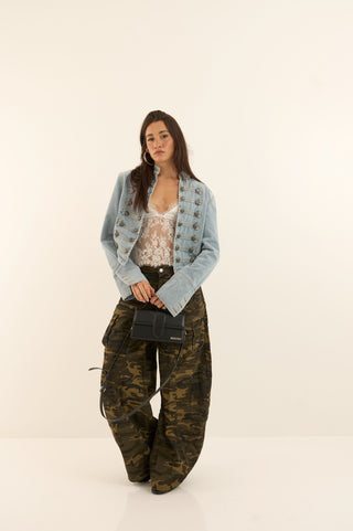 JEANS CARGO CAMO ATTITUDE